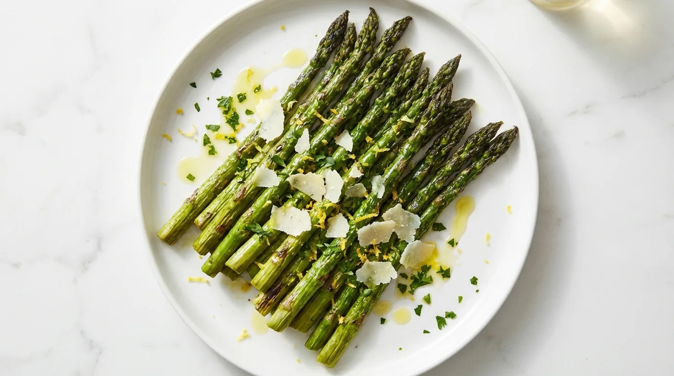 Asparagus on plate 202604102252
