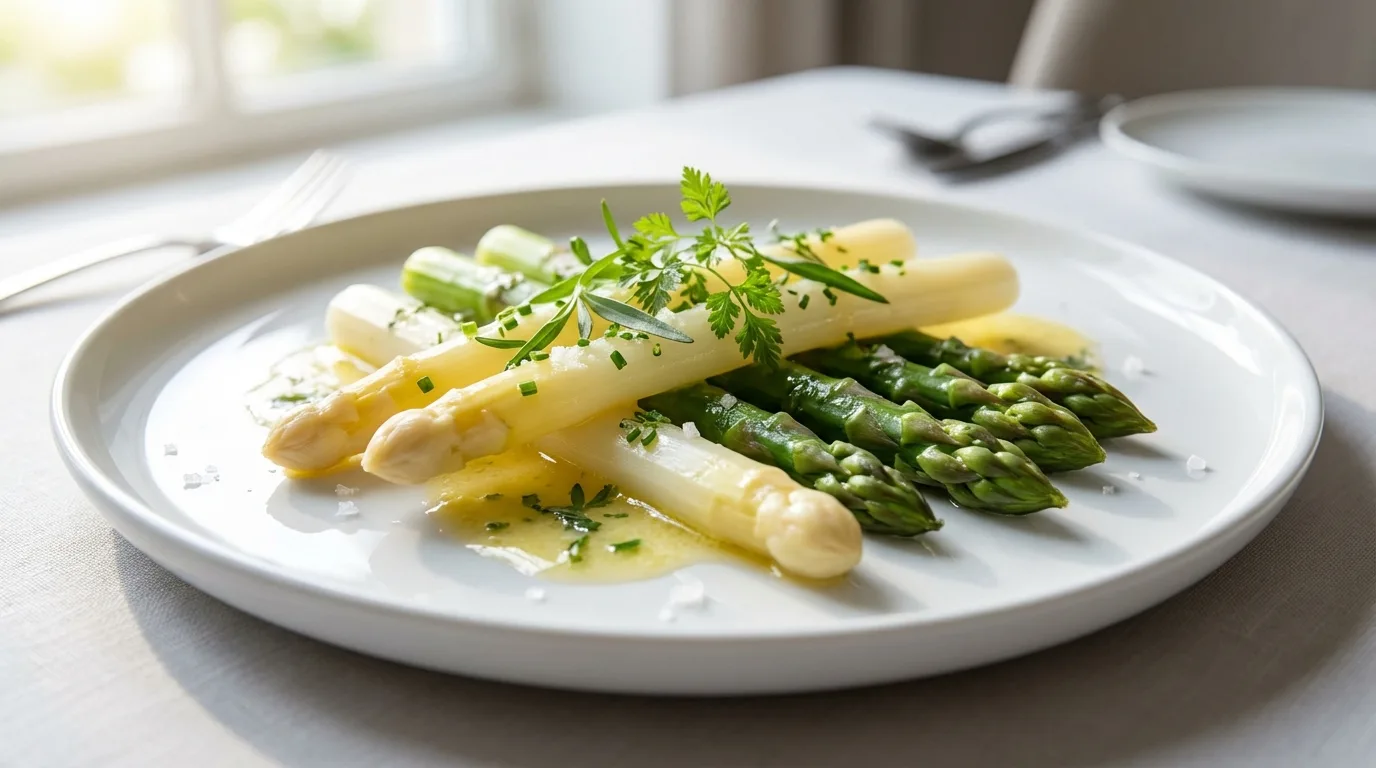 Spargelgenuss 8 Plate with white 202604080219