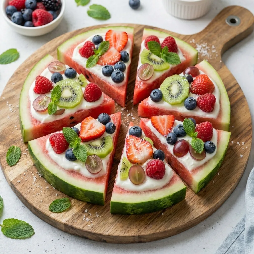 Obstpizza Wassermelone – Bunte Obst Pizzas auf Wassermelone 4 Generate featured image without … 202605161659 1