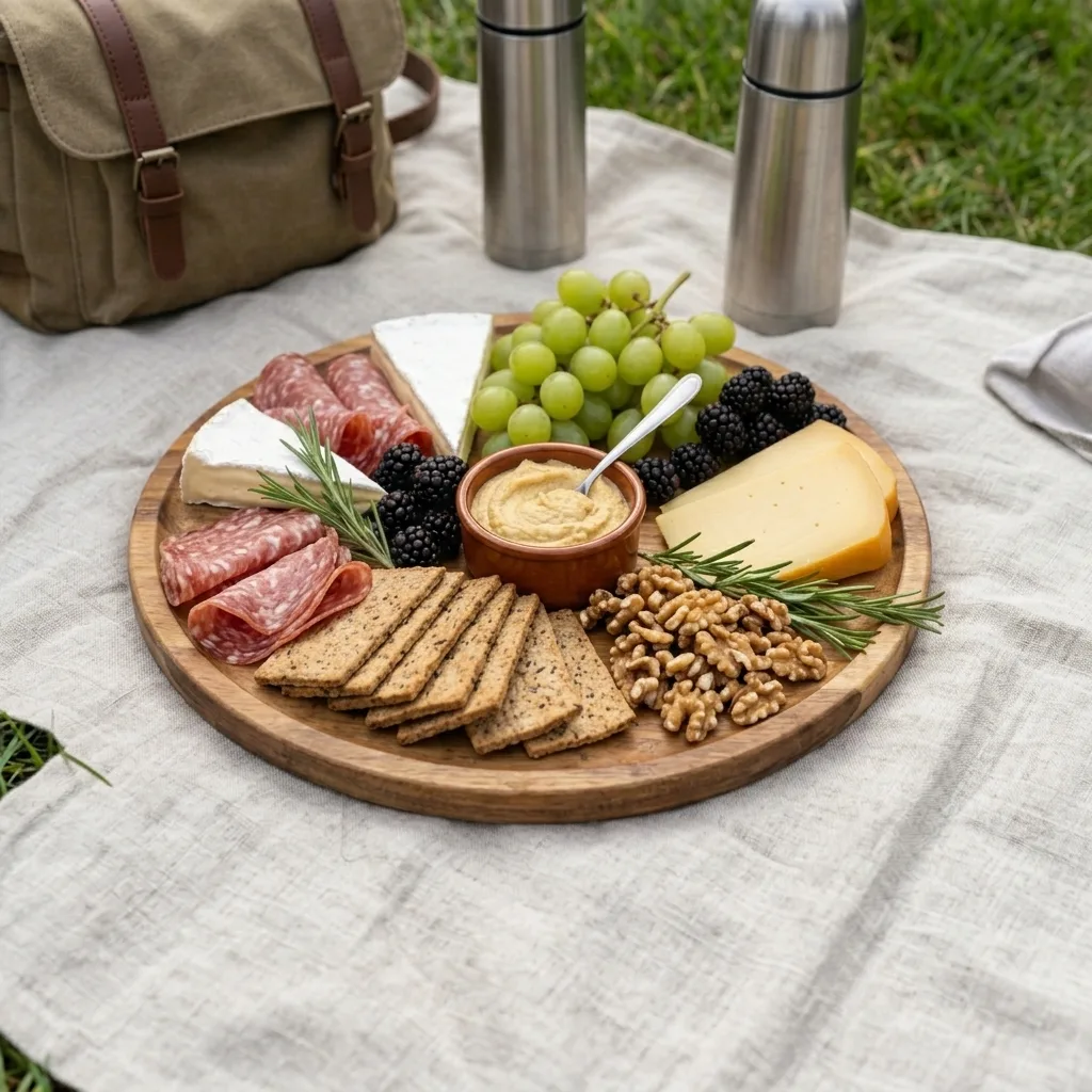 Herzhafte Snackplatte Unterwegs 1 Generate featured image without … 202605211556