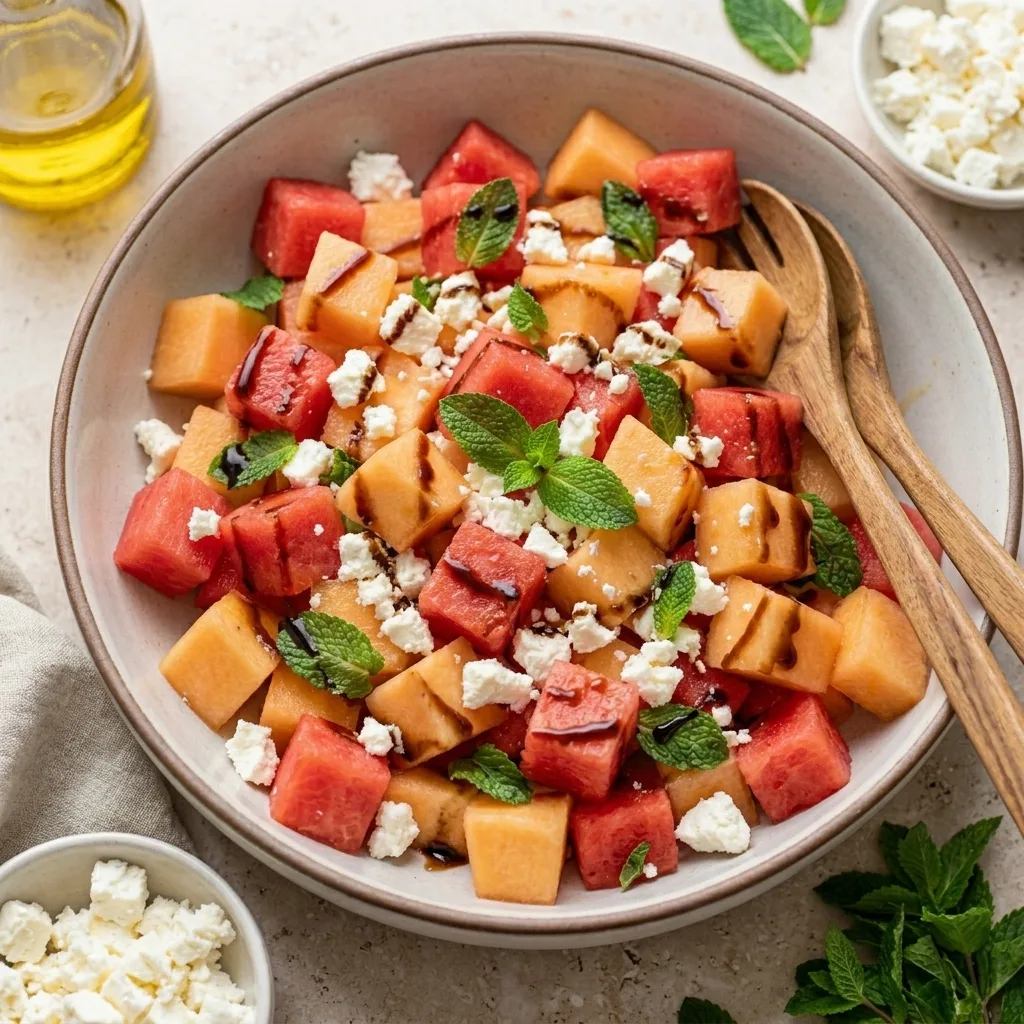 Melonen Feta Salat mit Minze 2 Generate featured image without … 202605272001