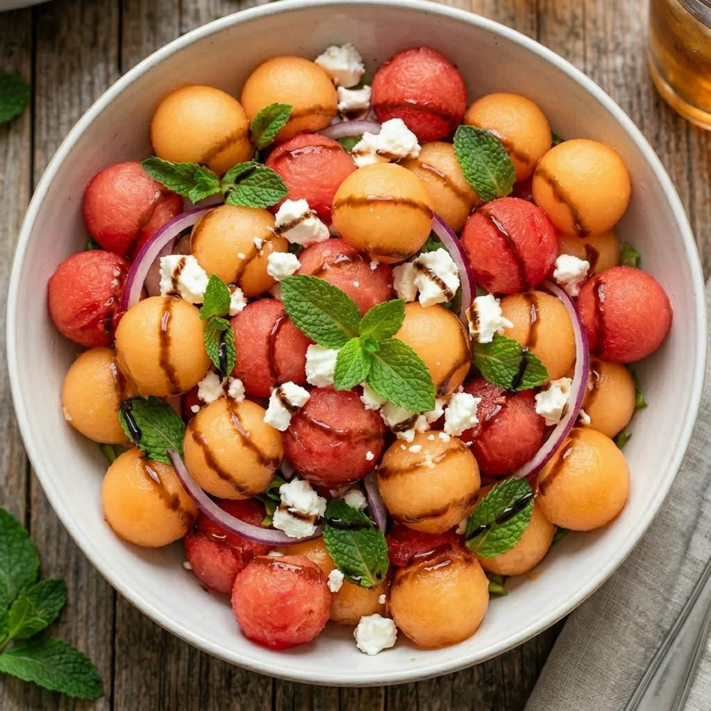 Melonen Feta Salat Bowl 2 Generate featured image without … 202605272007