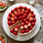 German strawberry cake overhead … 202605050005