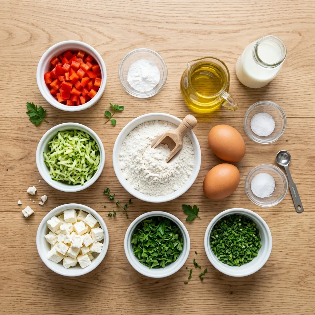 Ingredients for muffins with feta 202605081756 1