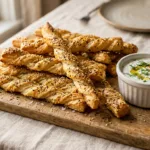 Puff pastry sticks with dipping 202605062147