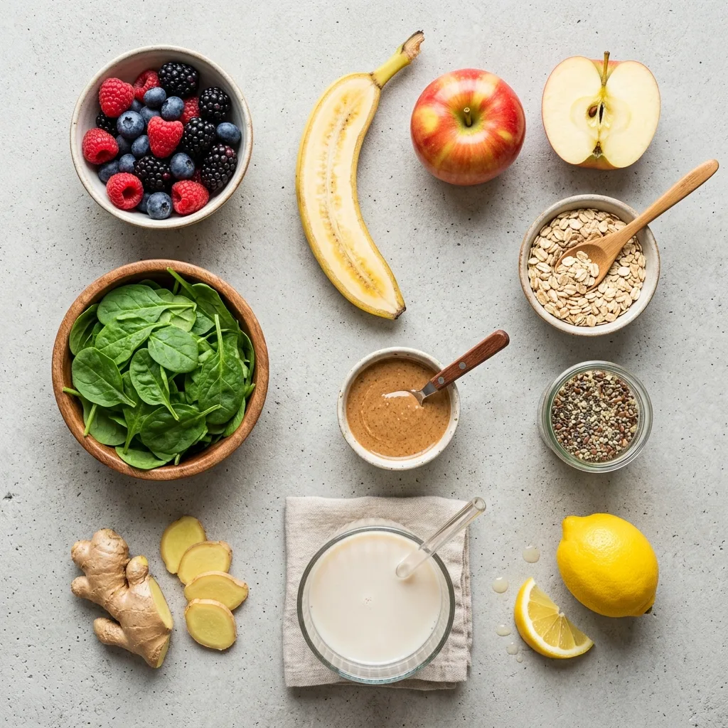 Smoothie ingredients arranged on… 202605022239