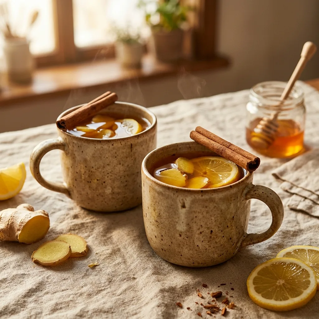 Two mugs homemade tea 202605042351