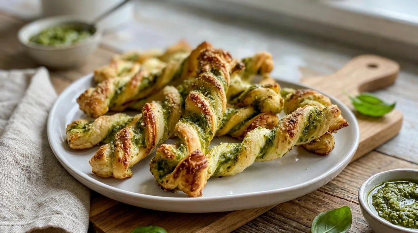 Pesto Twists Rezepte – knuspriges Fingerfood mit Blätterteig