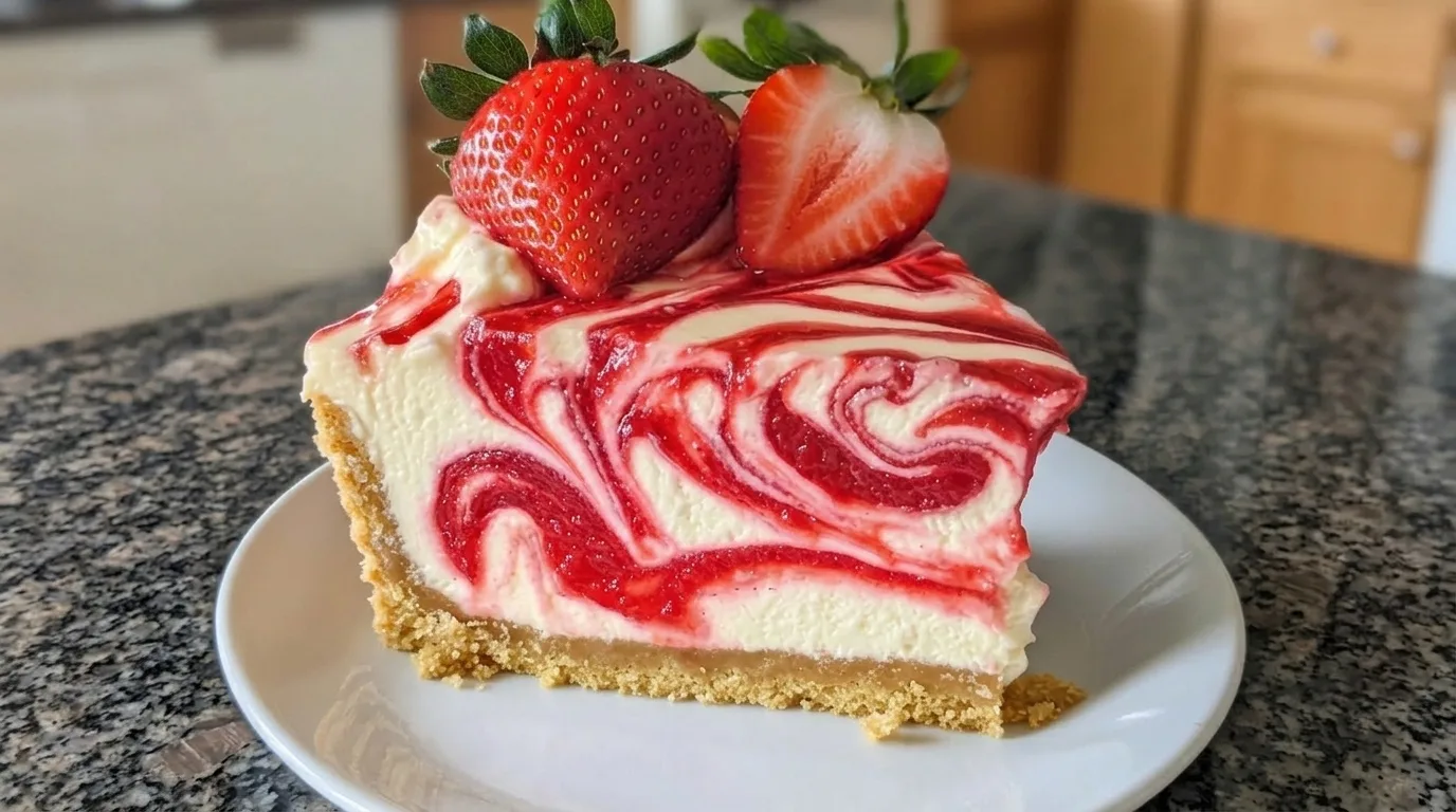 Erdbeerwirbel Kasekuchen Rezept – So cremig und fruchtig wird er wirklich